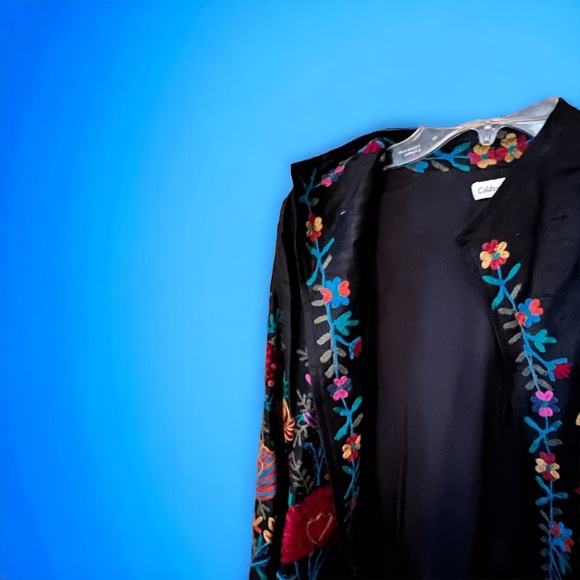 Coldwater Creek 100% Silk Duster Jacket - Picture 3 of 6